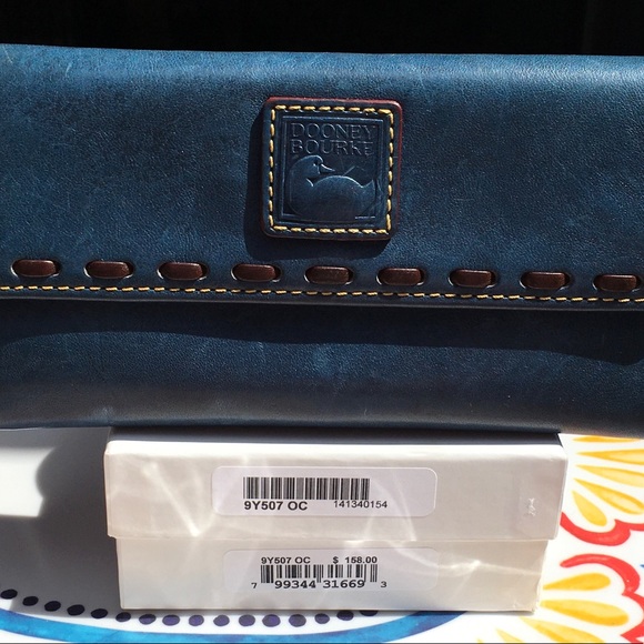 Dooney & Bourke Handbags - Dooney and Bourke Ocean Blue Florentine Wallet